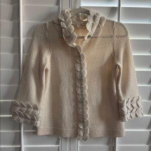 Anthropologie Moth Swallows Twitter Wool Cardigan